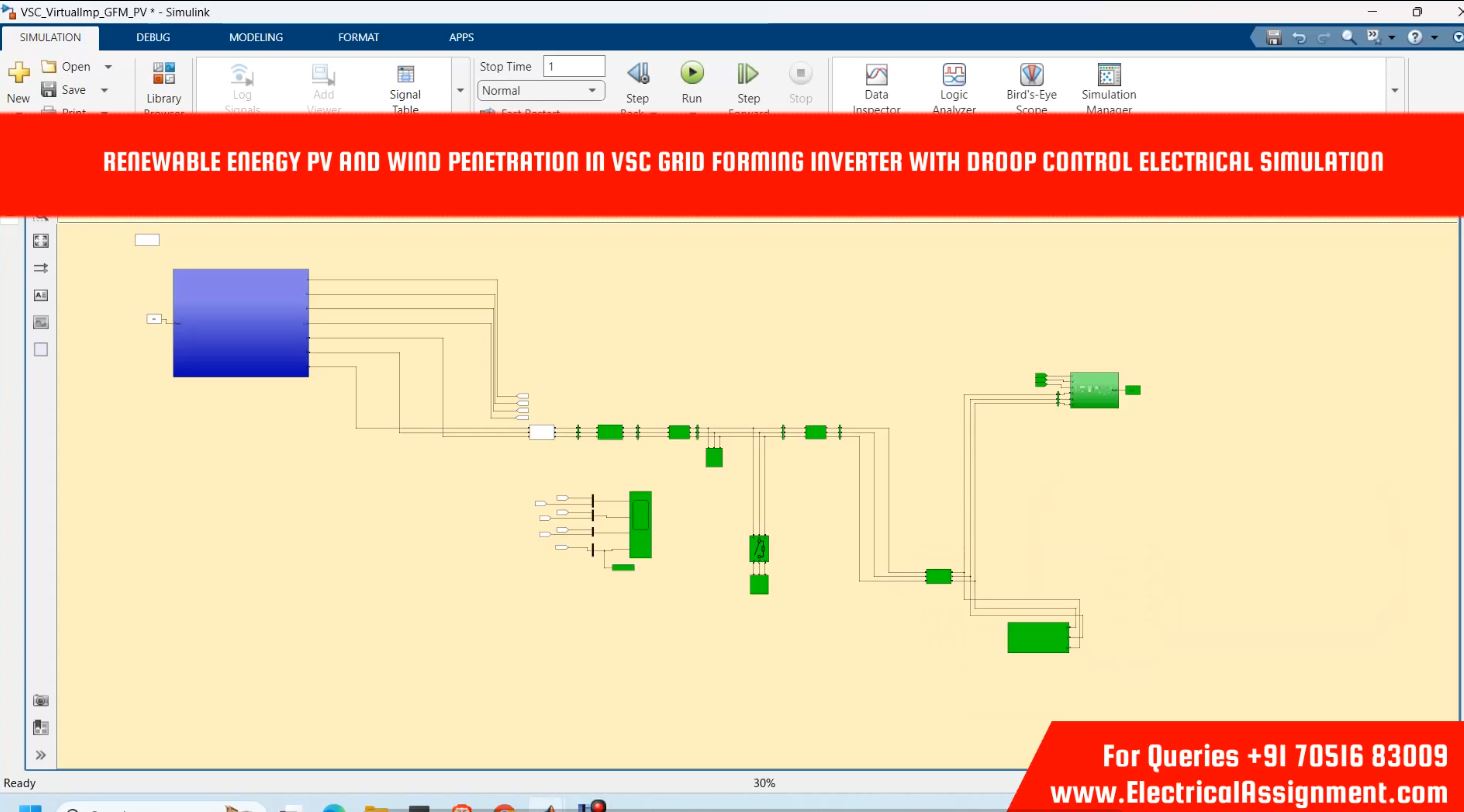 Grid-Forming Inverter Control for Stable Islanded Microgrid Operation - MATLAB Simulink screenshot 11